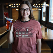 Load image into Gallery viewer, Harpoon Beer Hall Building T-Shirt