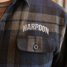 Load image into Gallery viewer, Navy/Green Harpoon Flannel Jacket
