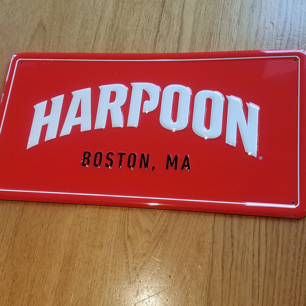 Red Harpoon Sign - Boston MA