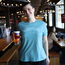 Load image into Gallery viewer, Blue Women&#39;s Brewed in Boston T-Shirt
