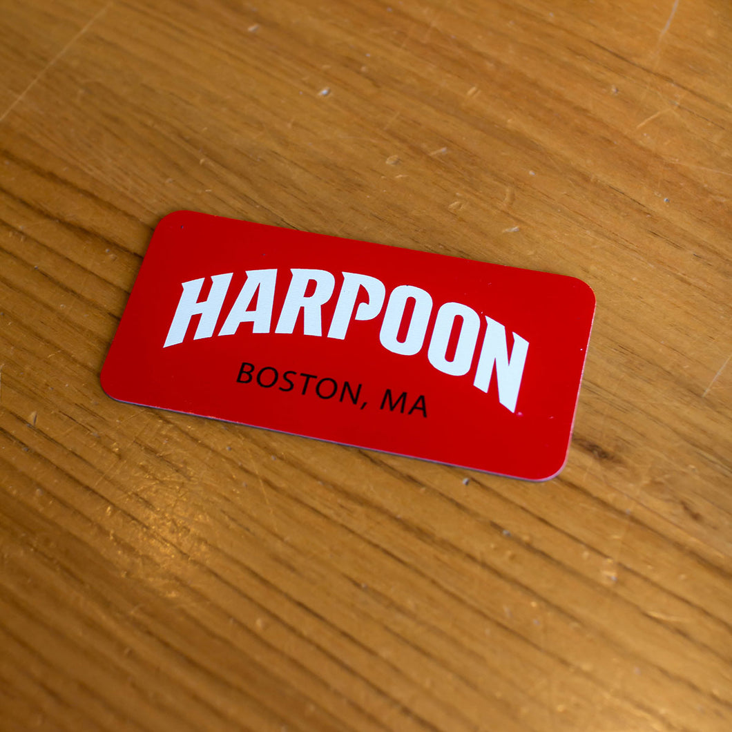 Harpoon Bumper Sticker - Boston MA